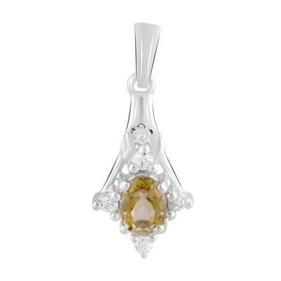 Sitrinli gümüş kolye ucu nano 0.87ct (2122944)