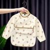 1PC Baby Long Sleeve PU Overalls Wear Waterproof Food Dirty Oil Feeding Suitable For Male And Female Children Bibs
