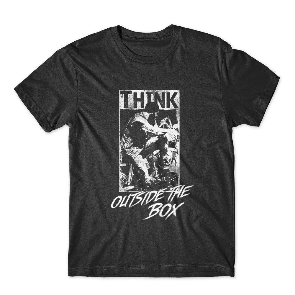 

Think Outside The Box T-Shirt. 100% Cotton Premium Tee NEW 2XL