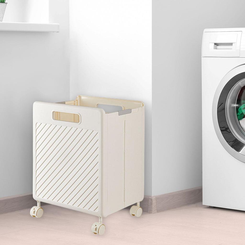 Foldable Laundry Basket Laundry Hamper with Wheels And Handles Toy Organizer Storage Organizer for Bedroom Laundry Storage
