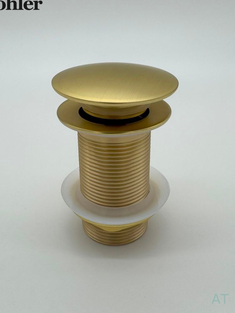 No overflow sewer gold stainless steel non-porous large cover bouncing