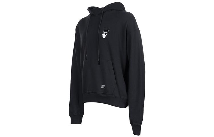OFF WHITE Oversized Caravaggio Saint Jerome Writing Arrows Hoodie OMBB037F21FLE0101001