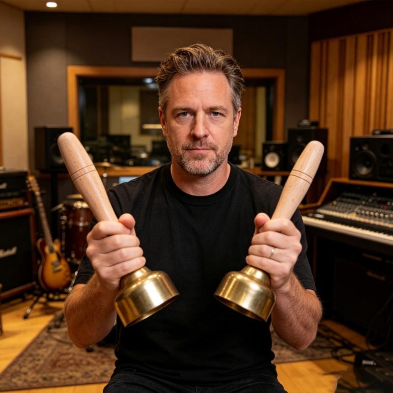 2 Pairs Hand Percussion Bells With Strings/Handles Music Learning Toy For Music Education And Rhythm Training Enduring