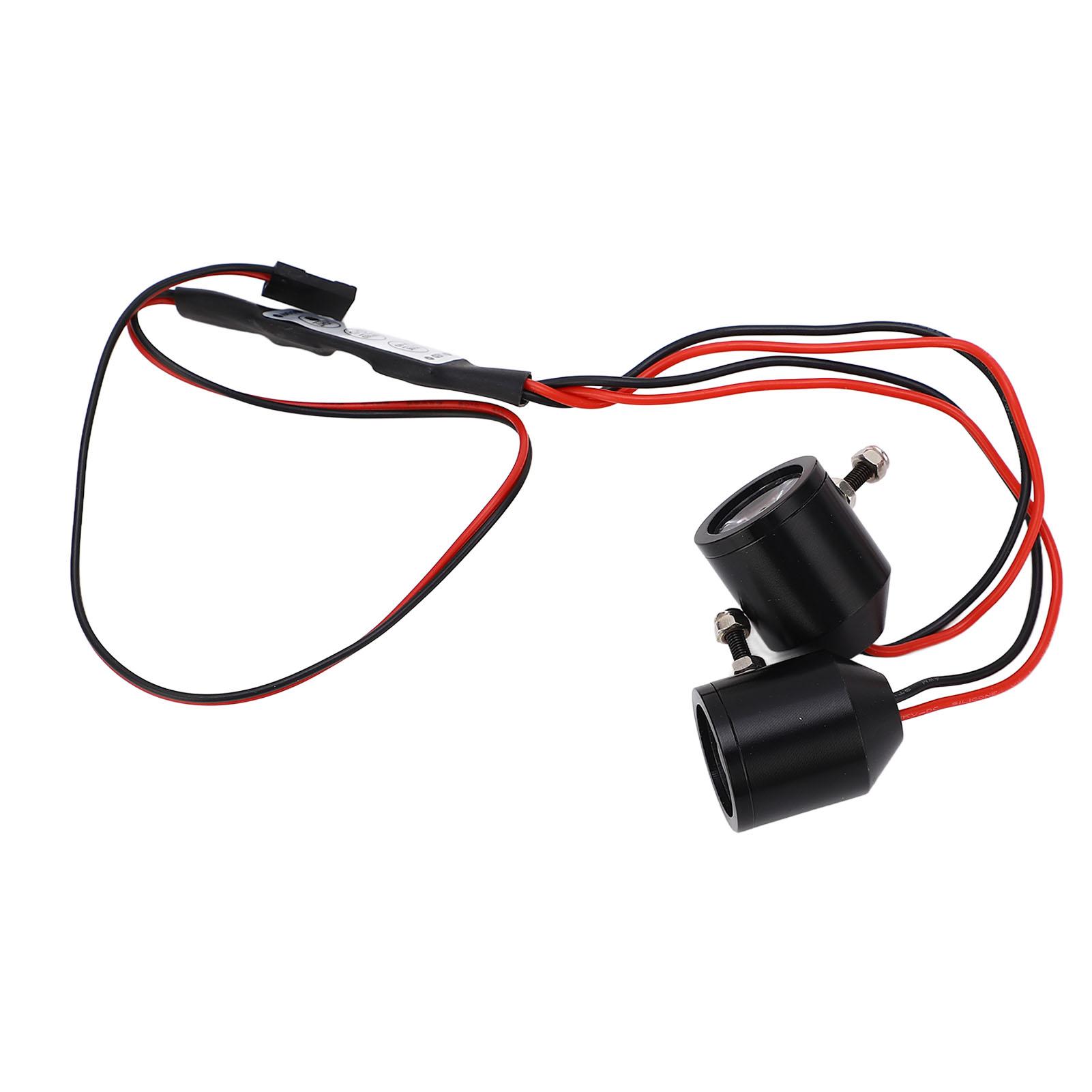 

RC Car Headlight 3W Bright Light 8 Dynamic Modes Fit For Model Car Modification With Controllable Light Switch