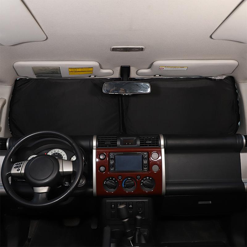 Aluminum Foil Car Front Windshield Full Window Glass Sun Visor Protective Cover For Toyota FJ Cruiser 2007-2025 Car Accessories