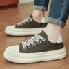 2025New Comfortable High-Quality Breathable Fashion Canvas Shoes for Men Summer Black Work Shoes Casual Big