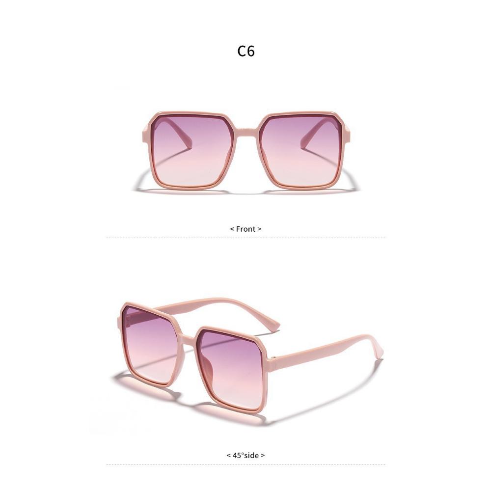 New fashion sunglasses women's square sunglasses plain and versatile ins simple classic sunglasses