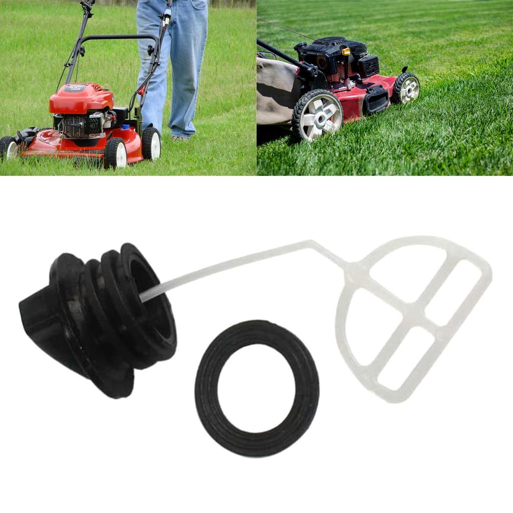 2 Pcs/set Chain Saw Gas for Tank Fuel Oil Cap Bottle Cap Black Fuel for Tank Cap Repalcement for 5200 4500 5800 45cc 52c