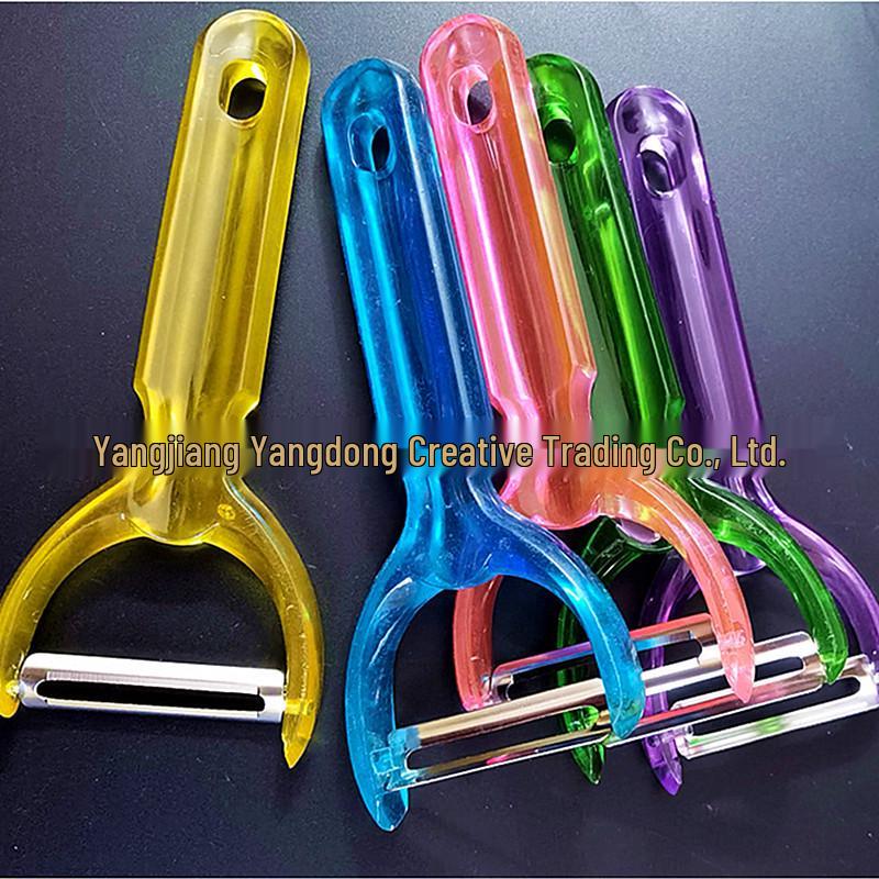 Colorful Y-Shaped Stainless Steel Fruit Peeler with Multi-Function Grater
