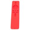 Silicone Protective Cover for Xiaomi TV Stick 4K Anti Slip Remote Control Case with Lanyard Red