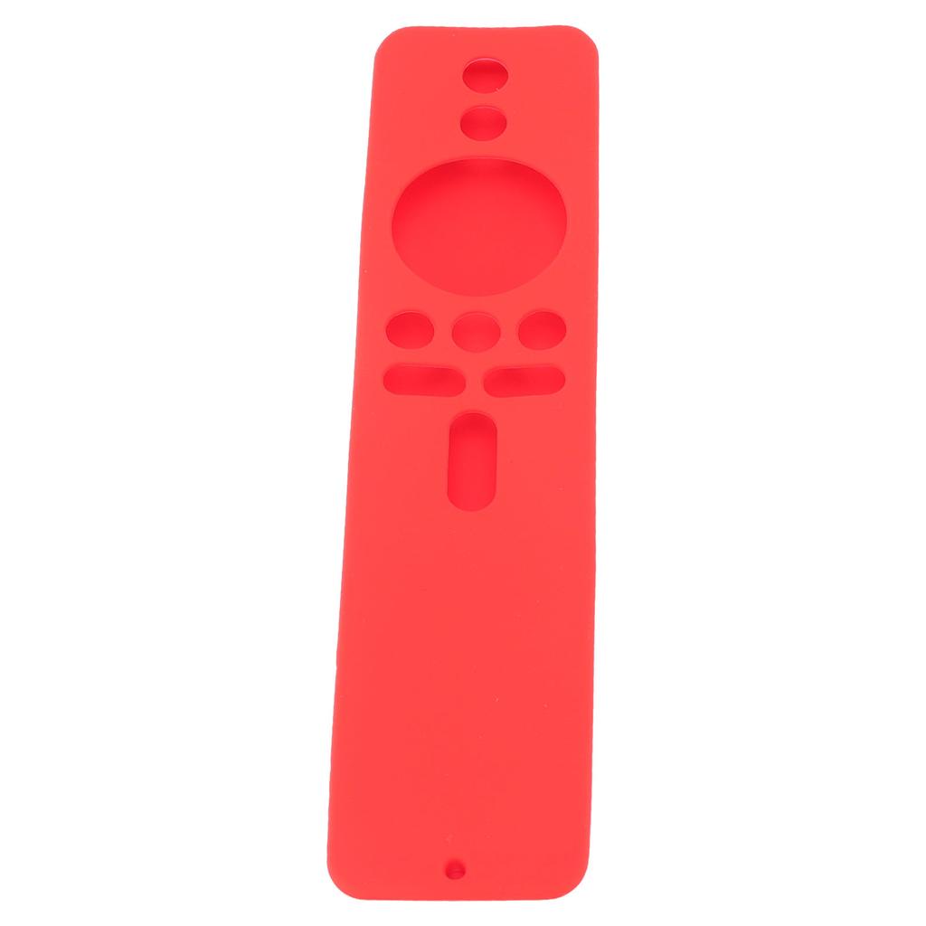 Silicone Protective Cover for Xiaomi TV Stick 4K Anti Slip Remote Control Case with Lanyard Red