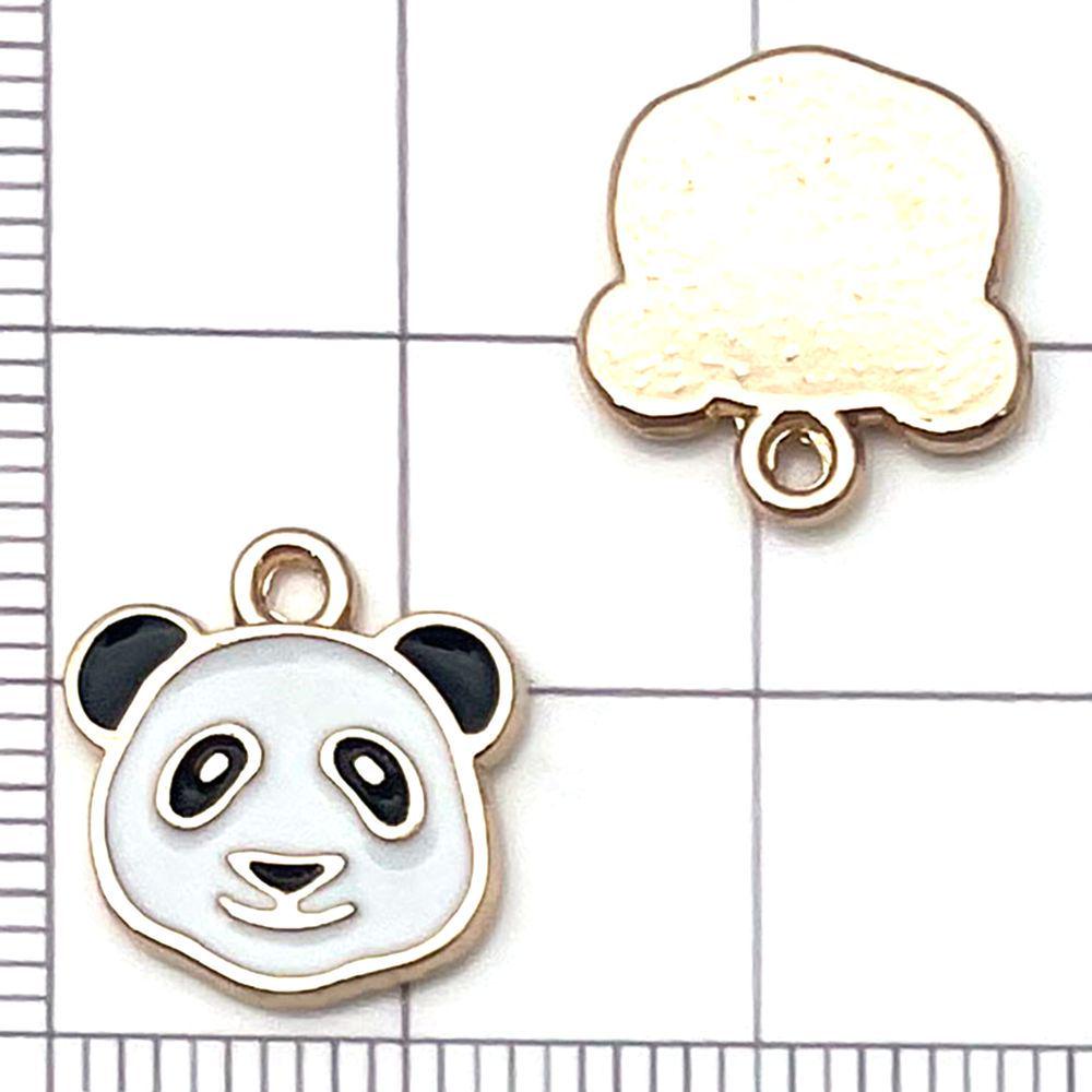 30 Mixed Black & White Enamel Panda Charms for DIY Jewelry