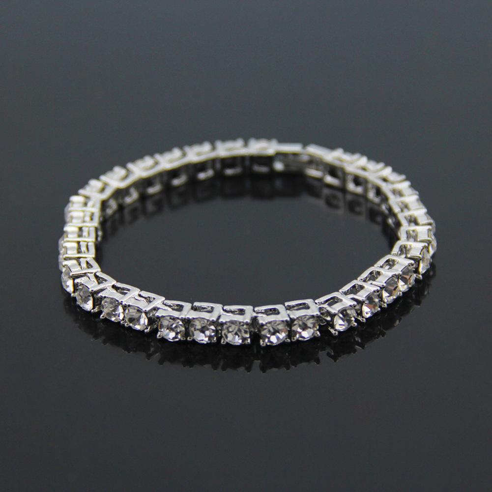 Europe and America New Accessories Hip Hop Single Row Diamond Brace Lace Bracelet Men's Fashion Ornament
