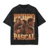 Pedro Pascal Merch Washed T Shirt for Unisex Women Streetwear Hip Hop TShirts Printed  Tees Tops  Cotton