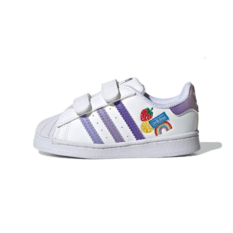 

Adidas Originals SUPERSTAR CF Comfortable Slip Resistant Abrasion Resistant Low top Skateboard Shoes Infant And Toddler GY3318 19