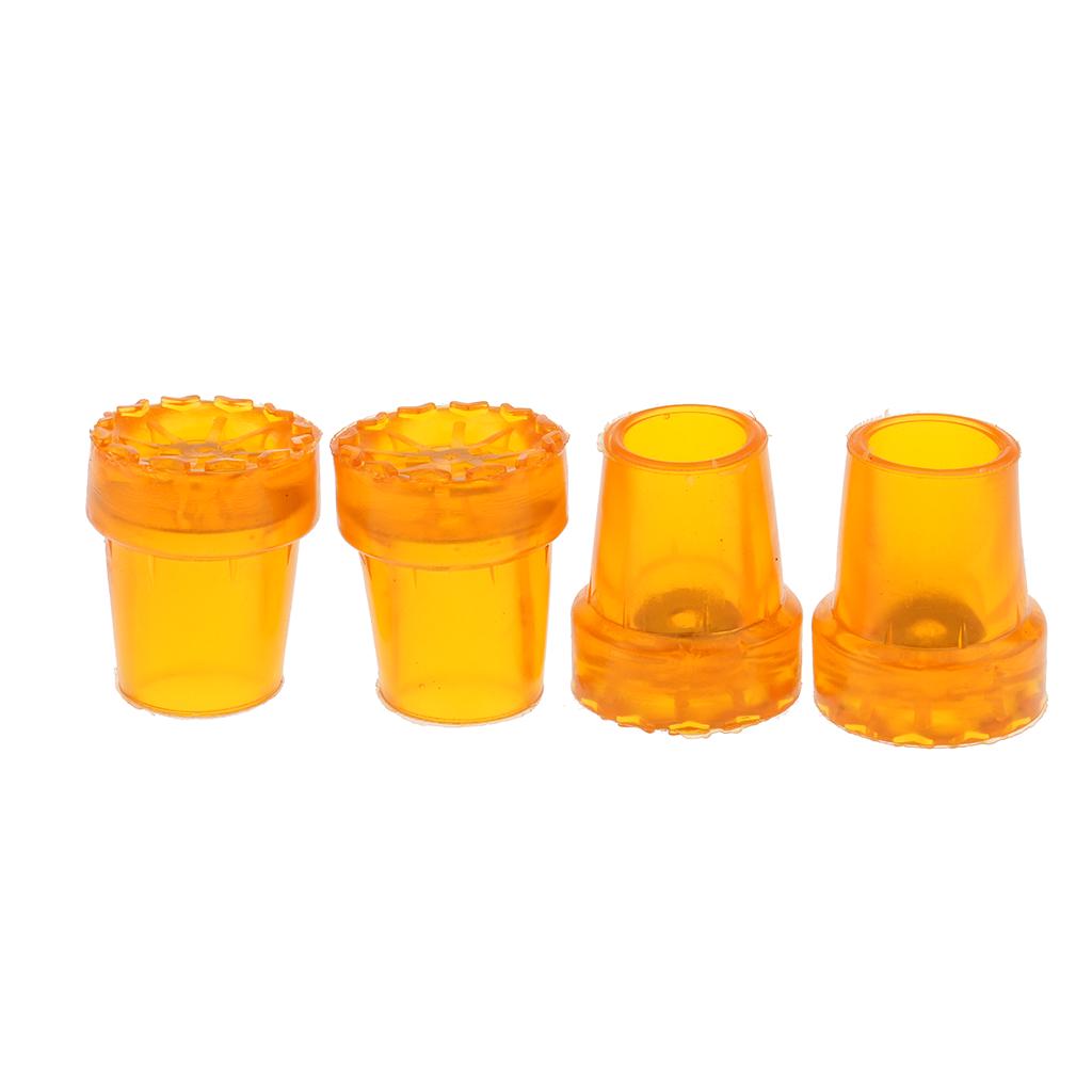 4 Pieces 22mm Durable Rubber Anti-Slid Heavy Duty Canes Replacement Tips for Walking Stick Crutches End