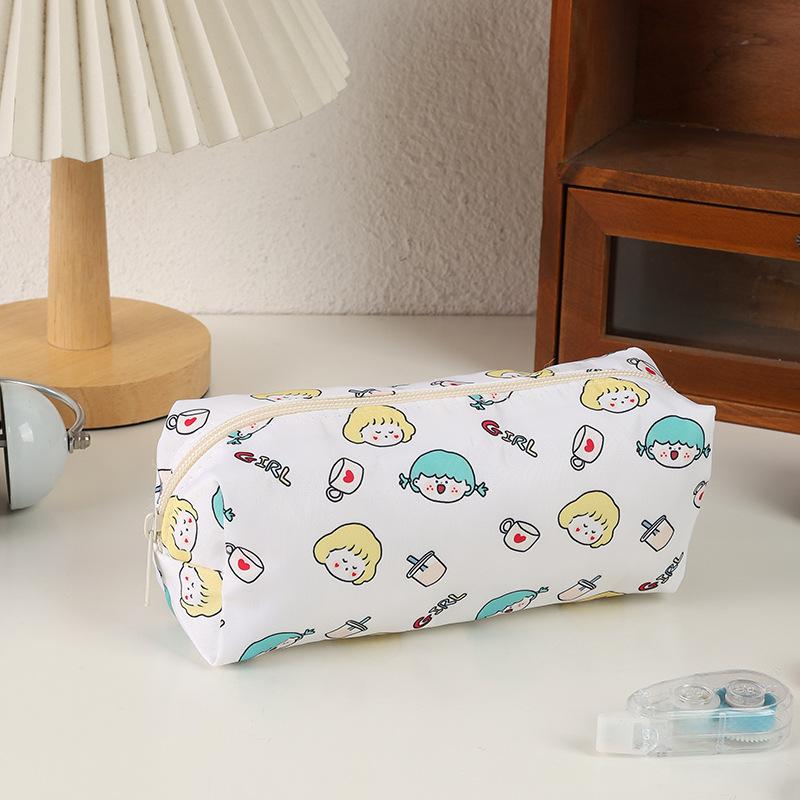

Кавайный кошачий пенал для девочек, вместительный милый мультяшный органайзер для ручек, эстетичный большой пенал, школьные принадлежности