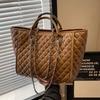 Pu Tote Bag For Women Large Capacity Stylish City Casual Handheld With Zipper Closure