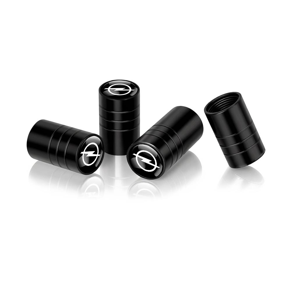 4Pcs Metal Car Styling Wheel Tire Valve Caps Covers Accessories For Opel Insignia Astra Antara Meriva Zafira H G Corsa Mokka OPC