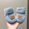 Infant Warm Cotton Shoes: 0-1 Year Unisex, Velvet Lined, Anti-Drop, 6-12 Months