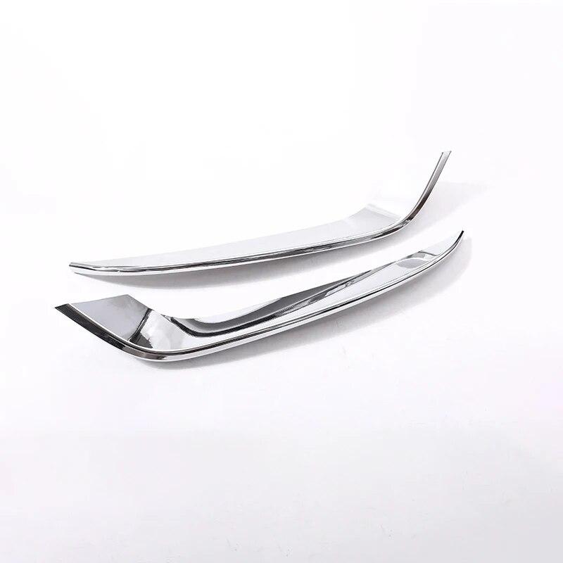 

2 шт., текстура из углеродного волокна, ABS, накладка на переднюю противотуманную фару автомобиля, декоративная наклейка, авто внешние аксессуары для BMW 3GT F34 2013-18 серебряный