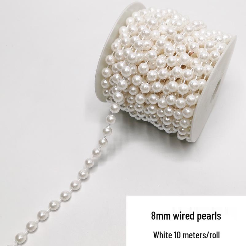 Double-Line Pearl Sunflower Snowflake Beads DIY Decoration