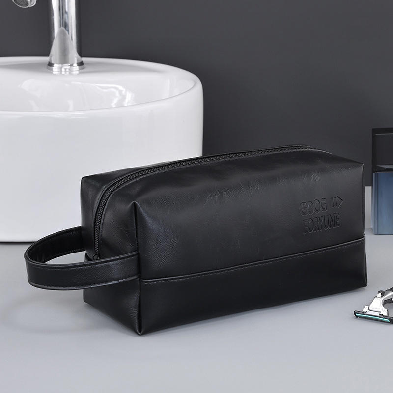 Portable Men's Travel Washing Bag Zipper Pouch Multi-Functional Toiletry Storage Bag with Handle