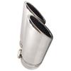 2Pcs for Mercedes Benz C180 Car Exhaust Muffler Tip Stainless Steel Pipe Chrome Modified Car Rear Tail Throat Liner Accessories