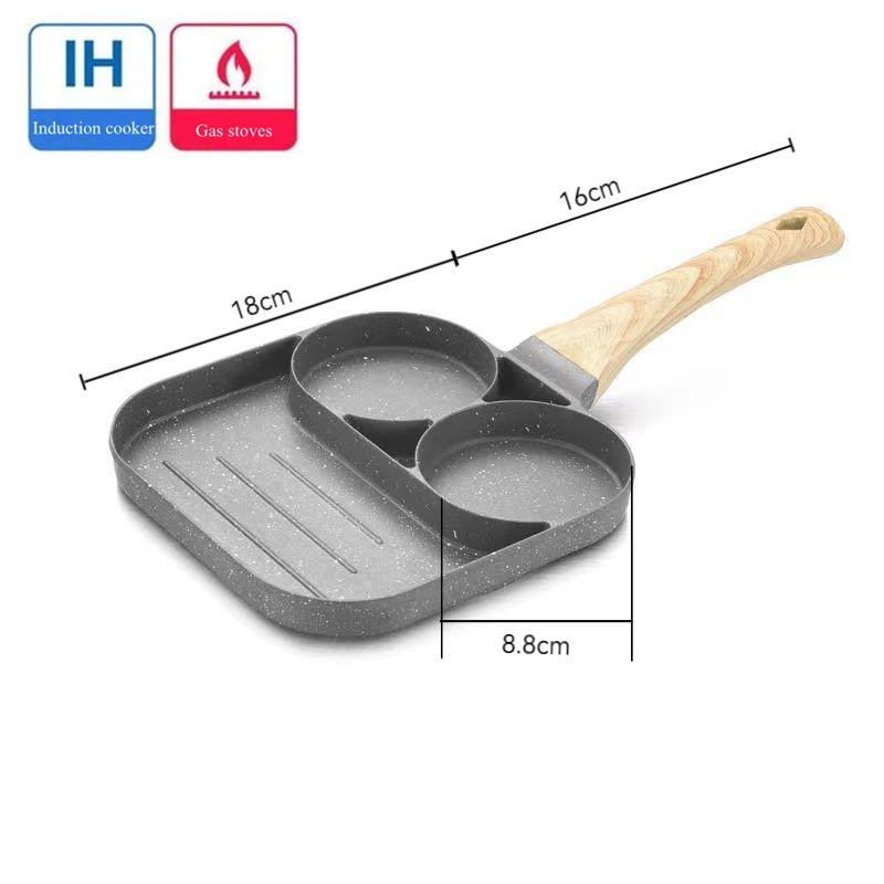 

Многоцелевая прочная антипригарная сковорода для омлета 3-в-1 сковороды для стейков на завтрак кастрюли кастрюли кухонная утварь кухонные принадлежности