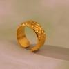 Minimalist Textured Open Ring - Cold Style Fashion Jewelry for Index Finger