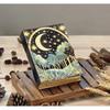 Grimoire Leather Journal, Print Tree of Life Journal, Blank Spell Book of Shadows Celestial Leather Journal Gifts For Him Her