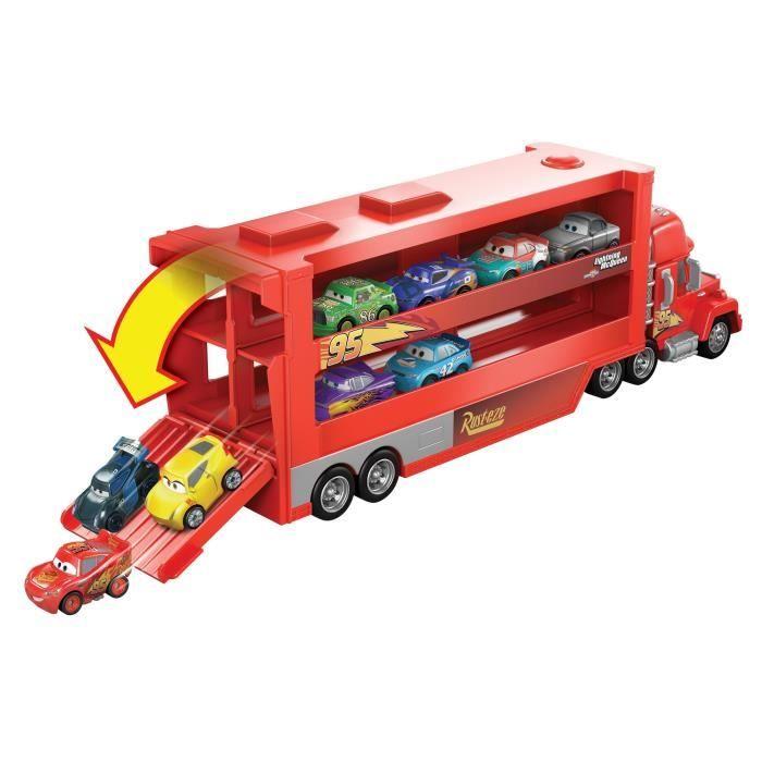 Véhicule Mini Transporteur Mack - Cars - MATTEL - Rouge - Capacité De Transport 18 Véhicules