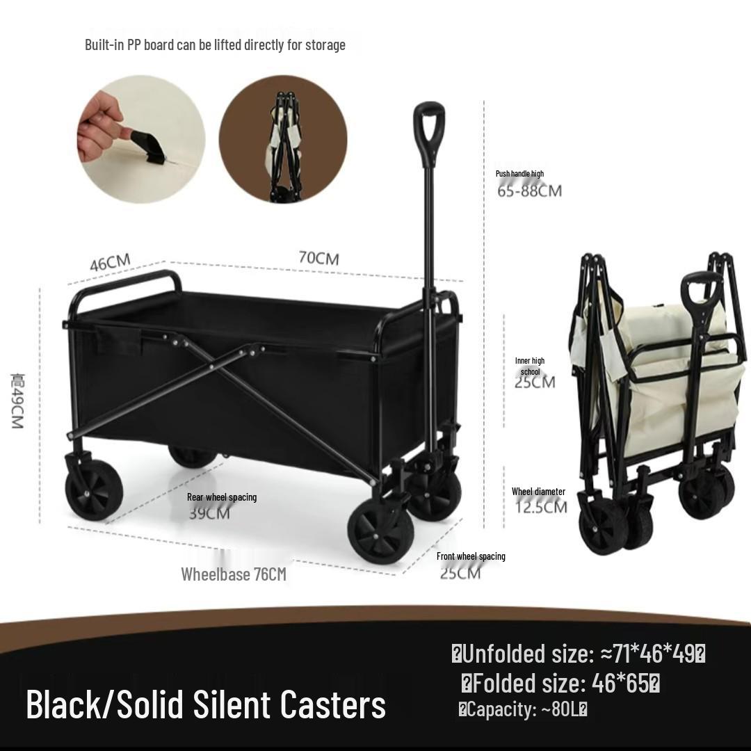 Portable Folding Picnic Cart for Outdoor Camping and Home
