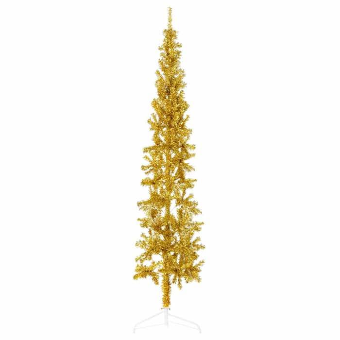 VidaXL Demi Artificial Christmas Tree Slim with Stand Christmas Tree Holiday Decoration Christmas Ornament Decoration of 344593