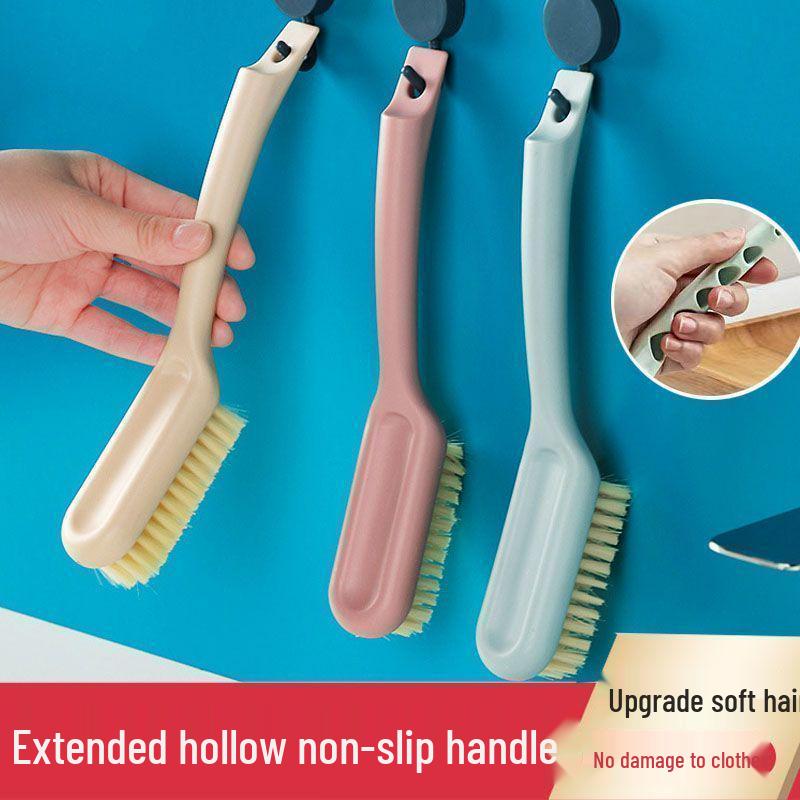 

Soft-Bristle Long-Handle Shoe & Laundry Scrub Brush - Gentle Cleaning for Shoes and Clothes