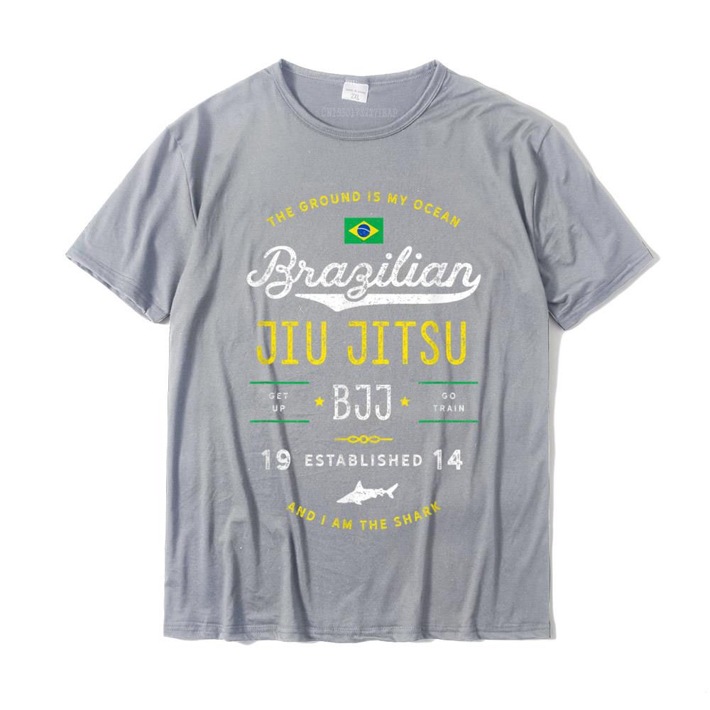 Tričko Ocean Shark Jiu Jitsu Pro BJJ Jujitsu Dárek Novinka Pánská trička Skupinová trička Bavlna Slim Fit