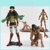 Stunning Attack On Titan Decor Levi Eren Colossal Titan Figures 25cm Pvc