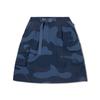 Li Ning ANB Collaboration All Over Print Mid Waist Versatile Breathable Casual Skirt Women Skirts Camouflage-Blue ASKV260-1