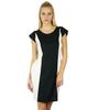 Bimba Women Black and White Bodycon Dress Rayon Knee Length Dress
