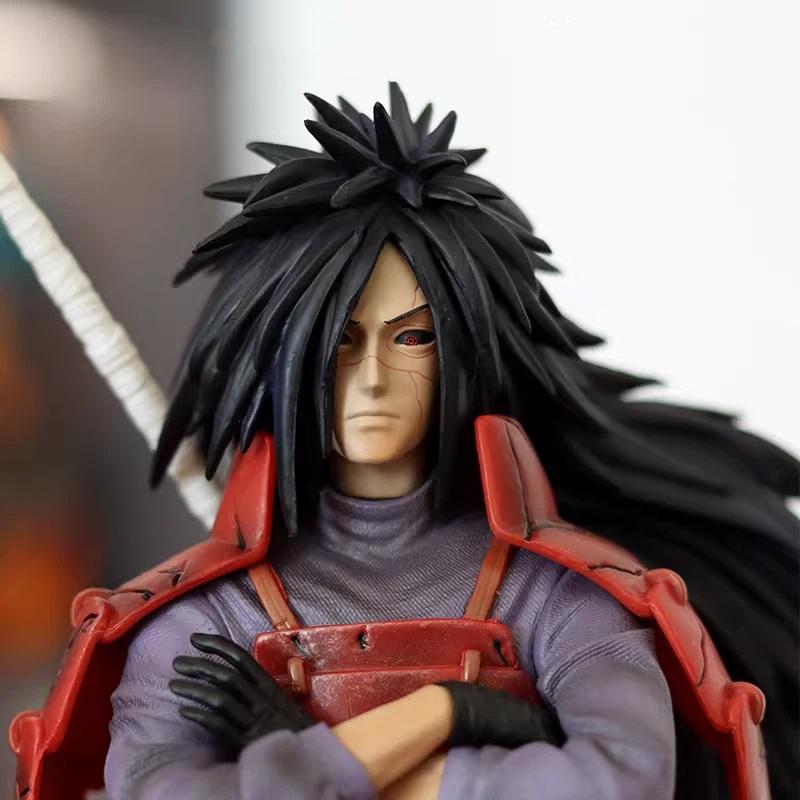 25cm/42cm Anime Naruto GK Uchiha Madara CW Torwächter Version Leuchtende Figur PVC Statue Sammlermodell Spielzeug Schreibtischornament Junge Geschenk