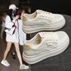 2026 Summer New Breathable Mesh Casual Thick-soled Non-slip Heightening Women's Board Shoes
