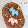Creative Cartoon Wool Crochet Cute Small Horse Keychain Pendant Woven Pony Key Ring Bag Ornament Hanging Decoration