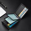 Multi-position Men Wallet Foldable Card Bag Soft Male Zipper Coin Pocket  Male