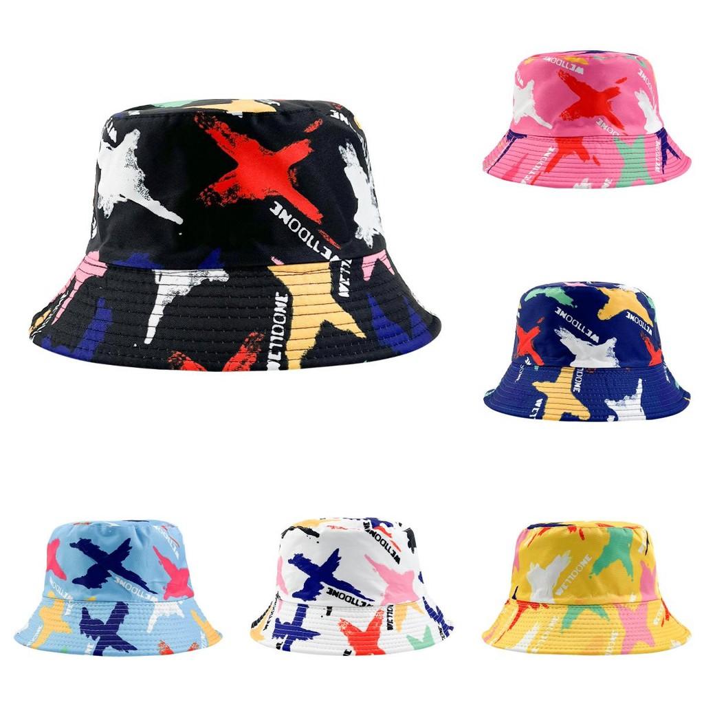 Korean Hip Hop Double-sided Bucket Hat With Custom Print For Fashion-forward Summer
