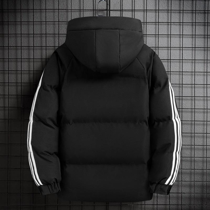 Hooded Padded Jacket, Men's Winter New Casual Thickened Warm Top, Loose Padded Jacket, Plus-size Versatile Trendy Jacket, Cotton Jacket