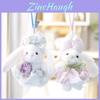 Plüschhase Schlüsselanhänger mit Blumenmuster Für Mädchen Geschenk Kollektion