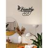 Metal Family Wall Decor Sign Home Sweet Quote Elegant Living Room Bedroom Hanging Art