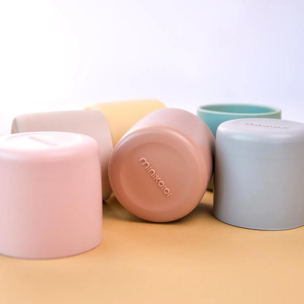 Silicone Cup for Children 180 Ml 6m+ MinikOiOi Beige