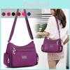 Large Womens 2024 Capacity Multilayer Lightweight Oxford Bag Shoulder Messenger Or Backpack