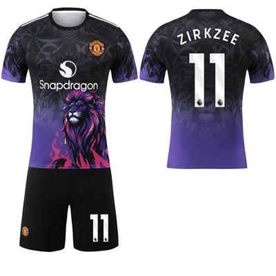 2025-26 Man Utd Blue-purple Lion Special Edition #17 Garnacho #16 Yoro Football Jerseys